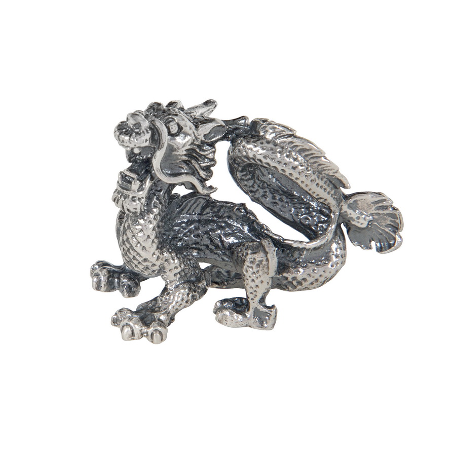 Серебряная статуэтка Дракон (Подарок на Год Дракона)Фото 3455-01.jpg