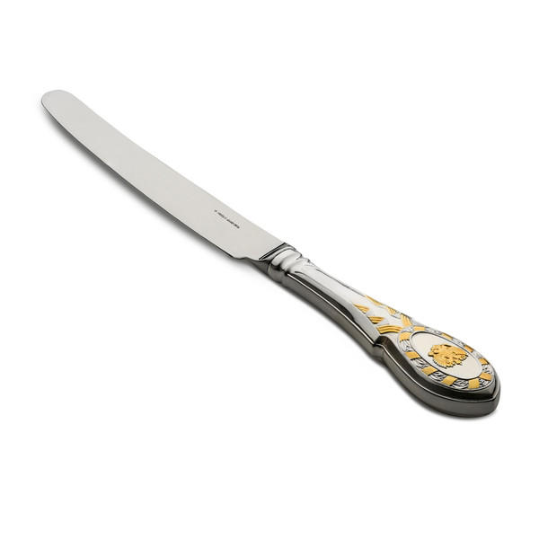 Серебряный столовый нож Государственный с золочением