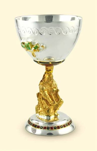 Серебряный винный набор Скифия с драгоценными камнями