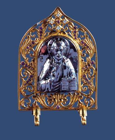 Серебряная икона «Господь Вседержитель»Фото 771-02.jpg