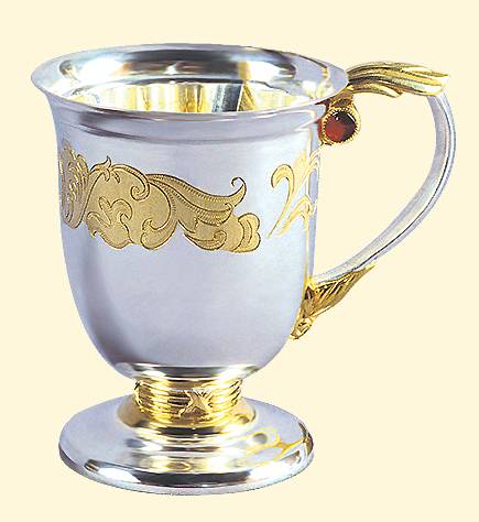 Серебряная кружка чайно-кофейная из набора Аристократ