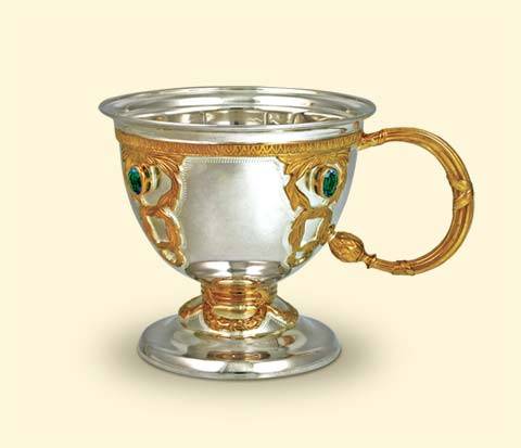 Серебряная кофейная чашка из набора Царский