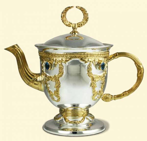 Серебряный набор чайно-кофейный Царский