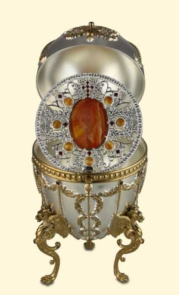 Серебряное яйцо Пасхальное с камеей СпасительФото 8774-02.jpg