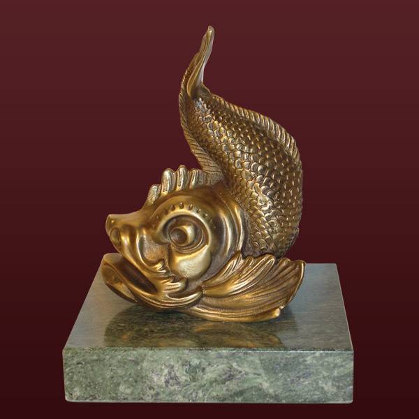 Бронзовая скульптура Рыбка