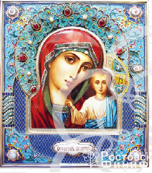 Серебряная икона Богоматерь Казанская (снято с производства)