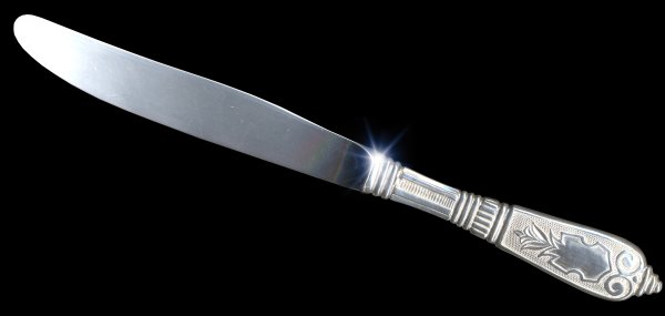 Серебряный столовый нож «Ампир»