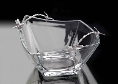 Серебряная ваза Стрекоза (снято с производства)