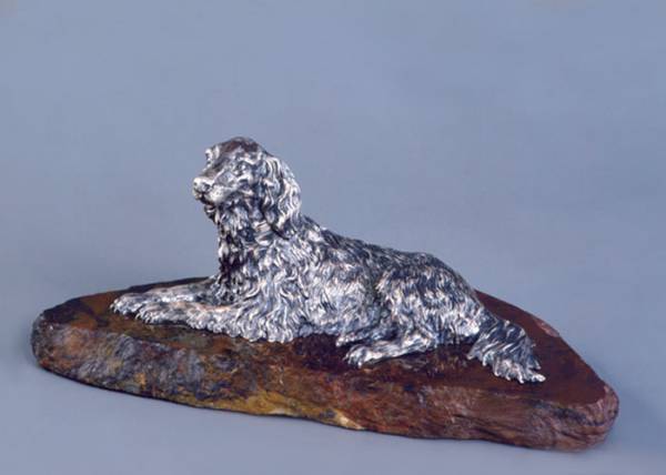 Серебряная статуэтка Спаниель