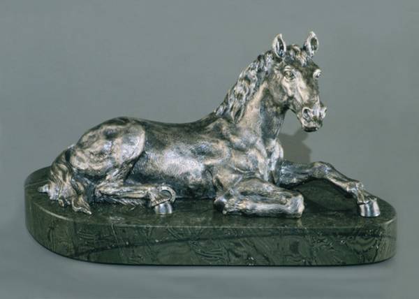 Серебряная скульптура Лошадь