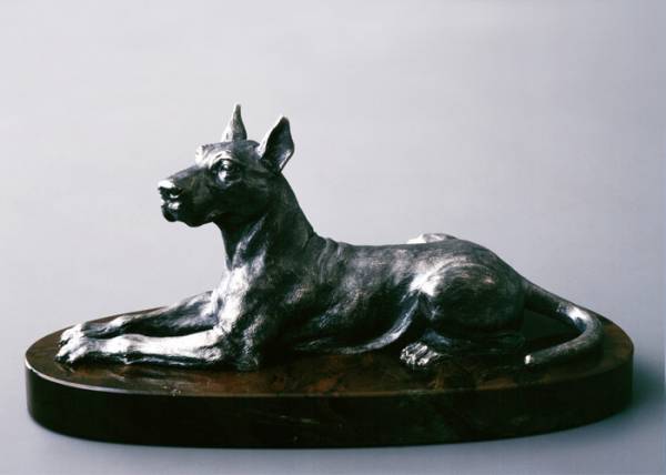 Серебряная скульптура Собака-Дог