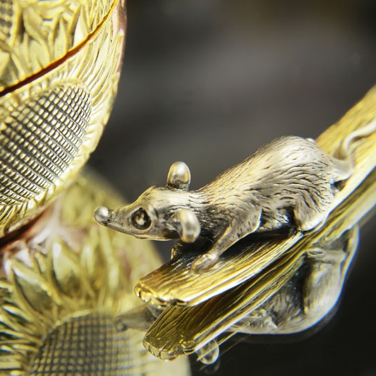 Серебряная солонка Золотое яичкоФото 10693-08.jpg