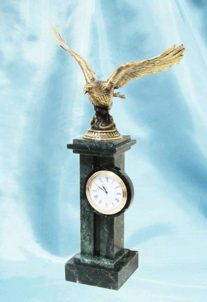 Бронзовые часы Орел колонна