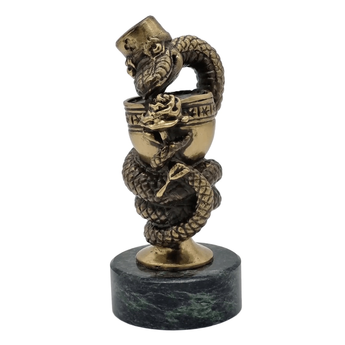 Бронзовая статуэтка Змея медсестраФото 11161-03.jpg