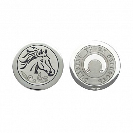 Серебряная монета Год Лошади (сувенирная)