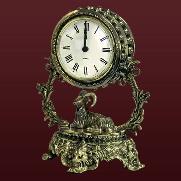 Бронзовые кабинетные часы Галактика (Подарок на Год Овцы)Фото 12183-02.jpg