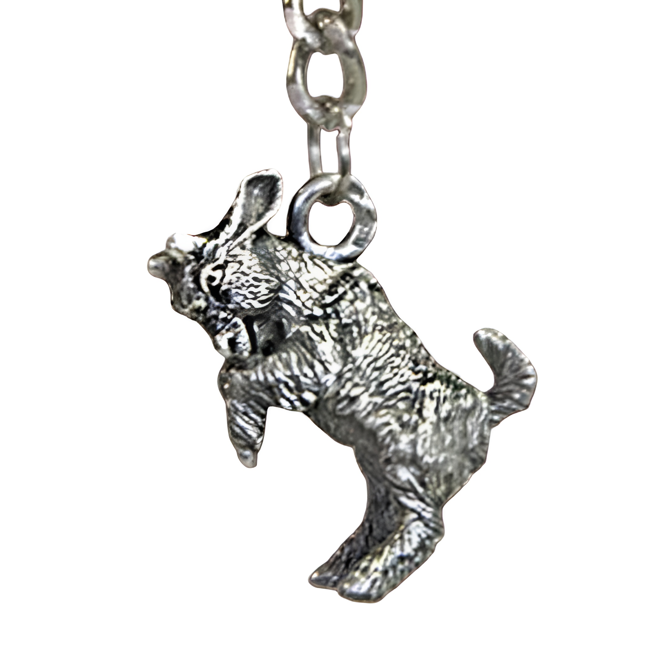 Серебряный брелок Козленочек (Подарок на Год Козы)Фото 12193-04.jpg