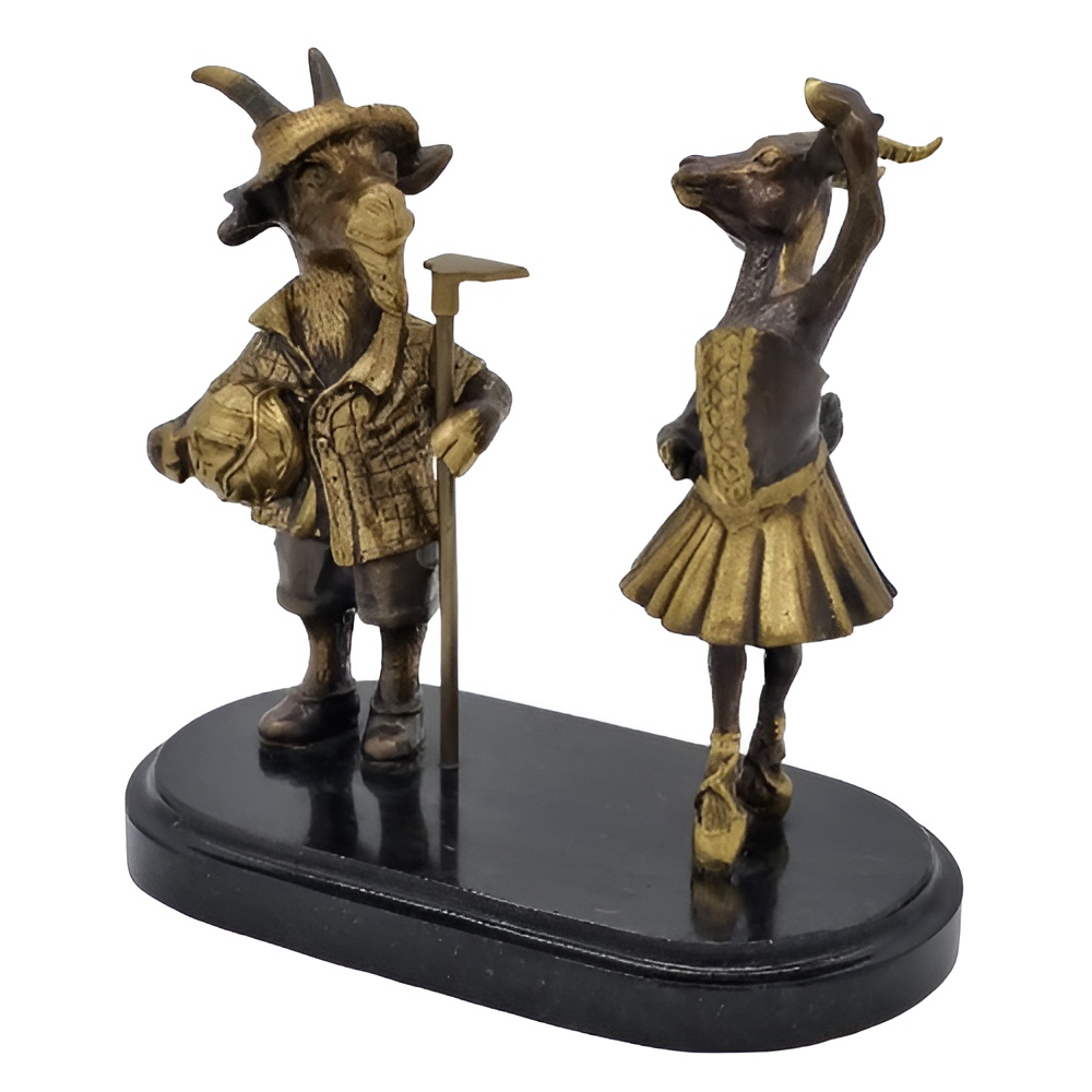 Бронзовая статуэтка Козы (Подарок на Год Козы)Фото 12211-02.jpg