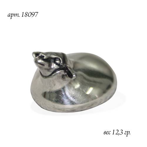 Серебряная статуэтка Овечка (Подарок на Год Овцы)Фото 12246-02.jpg