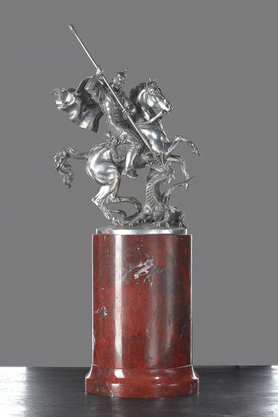 Серебряная статуэтка Георгий Победоносец(снято с производства)