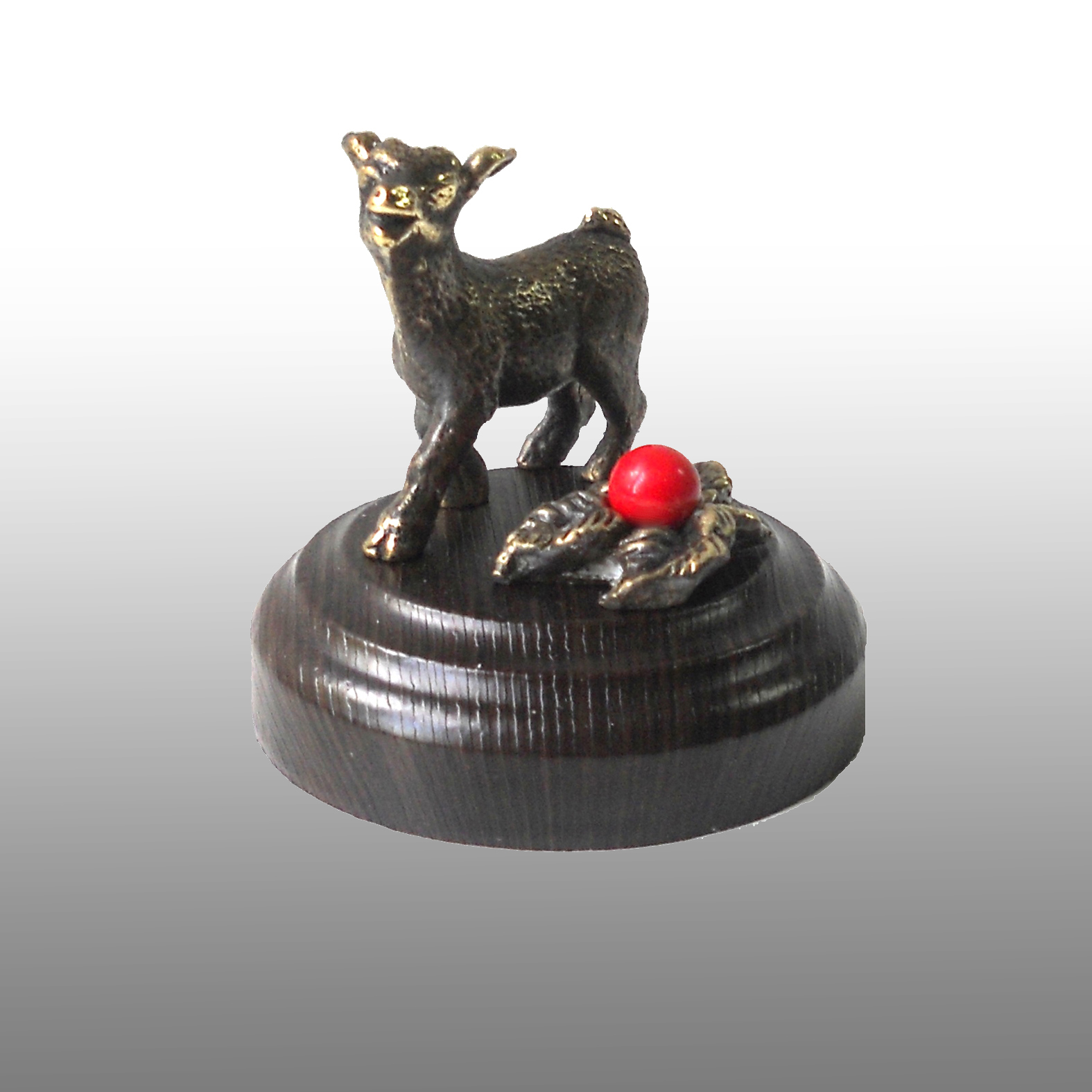 Бронзовая статуэтка Козленок (Подарок на Год Козы)Фото 12471-02.jpg