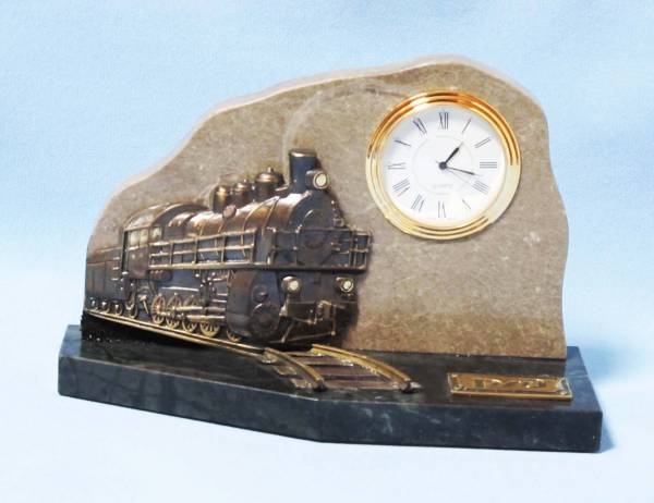 Бронзовые часы Железнодорожные