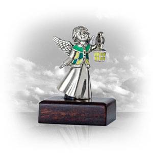 Серебряная миниатюра Ангел-девочка