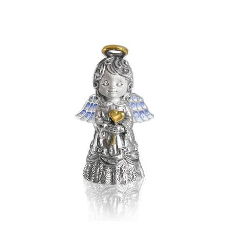 Серебряный колокольчик-миниатюра Ангел-Любовь