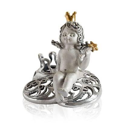 Серебряная миниатюра-подсвечник Принцесса на облаке