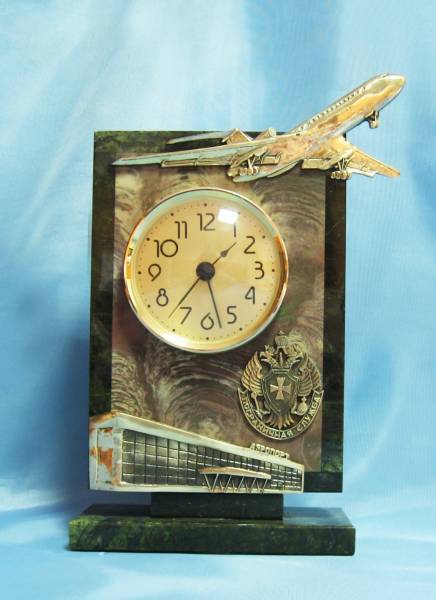 Бронзовые часы Аэрофлот ПУФото 12961-02.jpg
