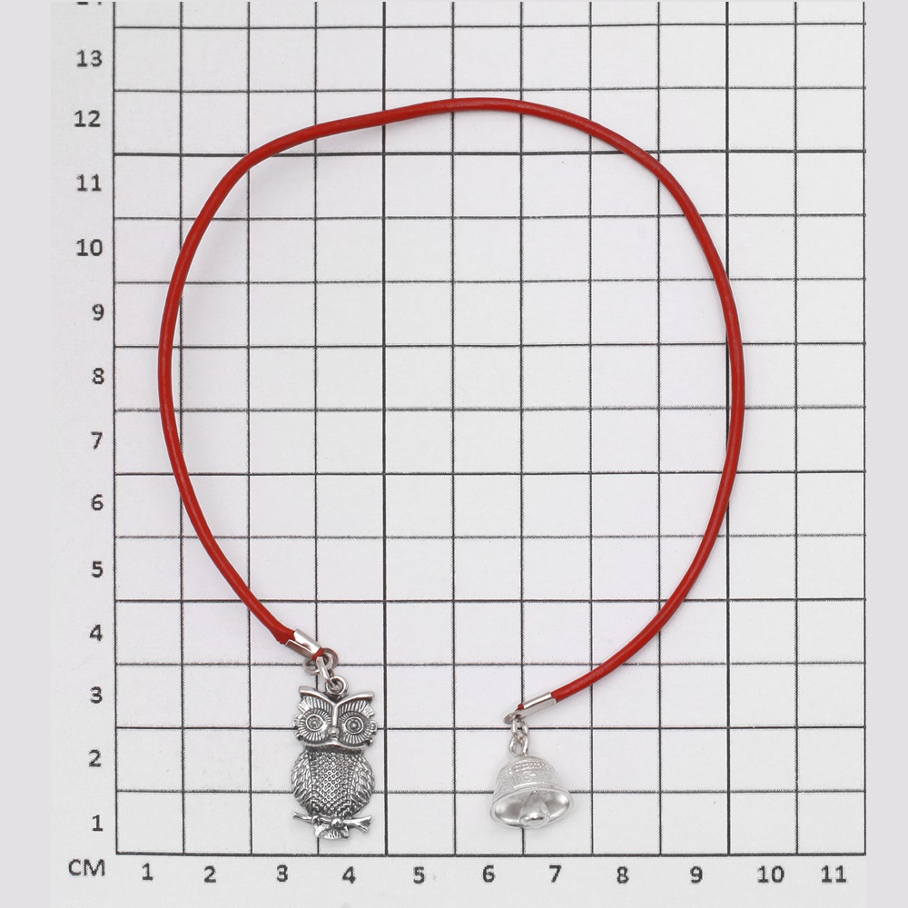 Серебряная закладка для книг Колокольчик и соваФото 12989-02.jpg