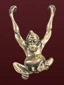 Бронзовая статуэтка-украшение для бокала Орангутан