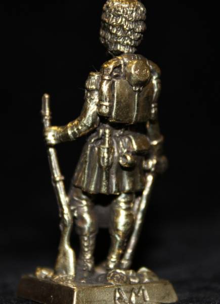 Бронзовая статуэтка Сапер 7-го полка линейной пехоты (серия Французская пехота 1853-1856 гг..)