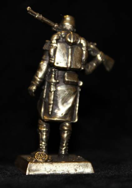 Бронзовая статуэтка Линейный пехотнец (серия Французская пехота 1853-1856 гг..)Фото 13513-02.jpg
