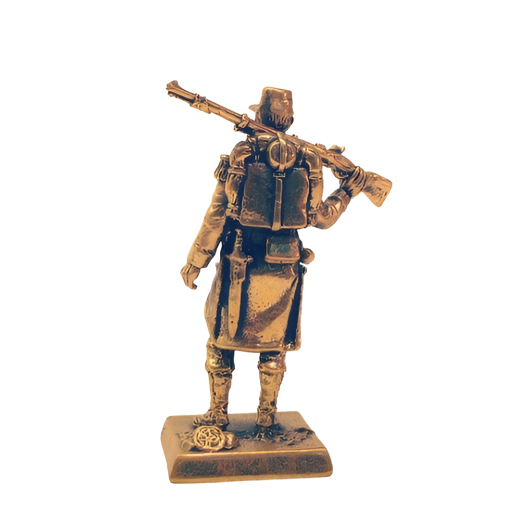 Бронзовая статуэтка Линейный пехотнец (серия Французская пехота 1853-1856 гг..)Фото 13513-04.jpg