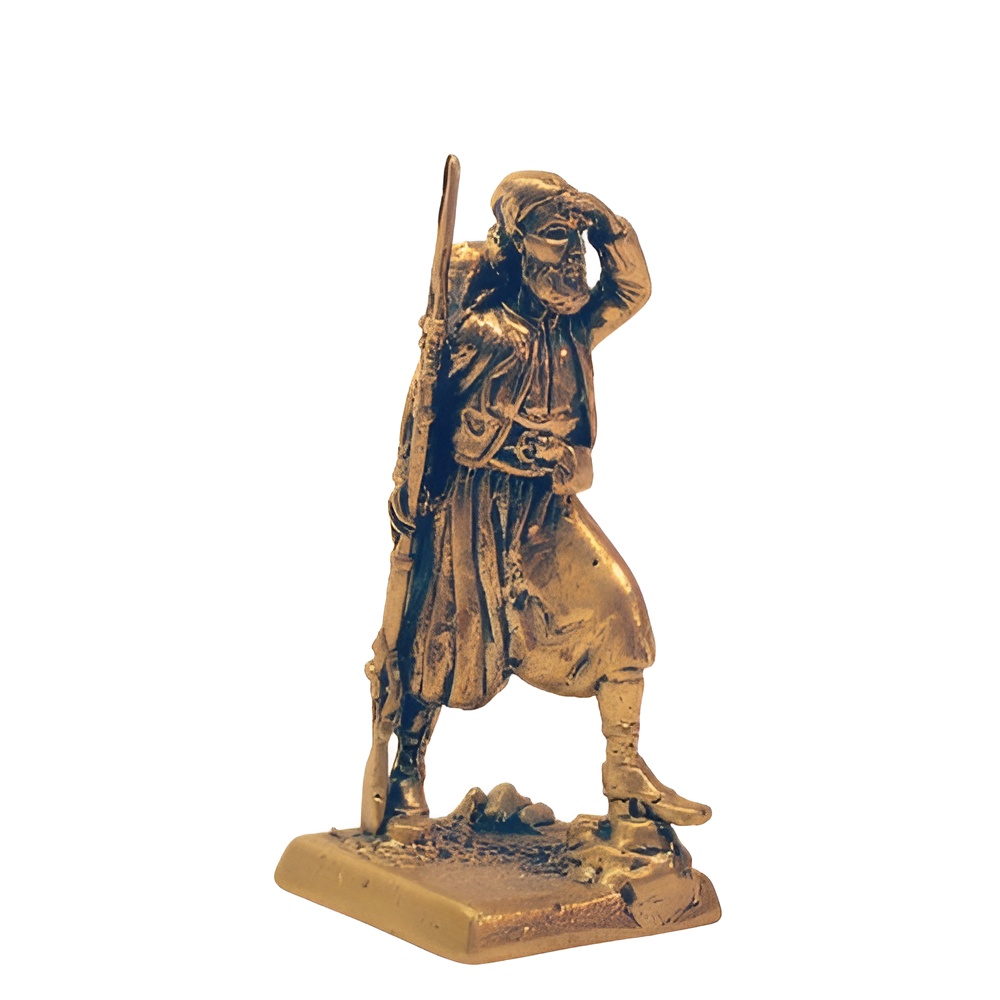 Бронзовая статуэтка Рядовой 3-го полка зуавов (серия Французская пехота 1853-1856 гг..)Фото 13516-04.jpg