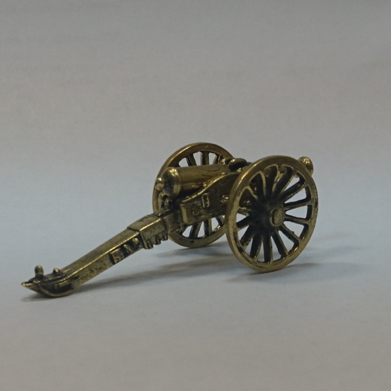 Бронзовая статуэтка Пушка французская (серия Французская пехота 1853-1856 гг..)