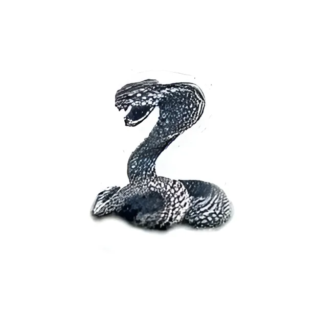 Серебряная статуэтка Змея