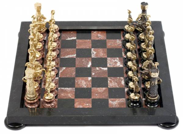 Бронзовые шахматы Римские на подставкахФото 14123-01.jpg