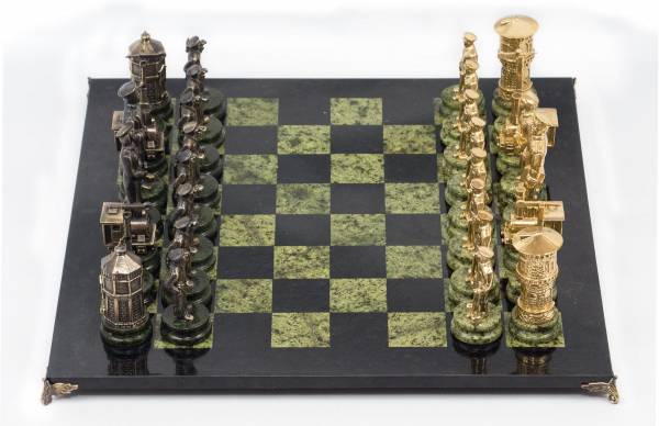 Бронзовые шахматы Железнодорожники