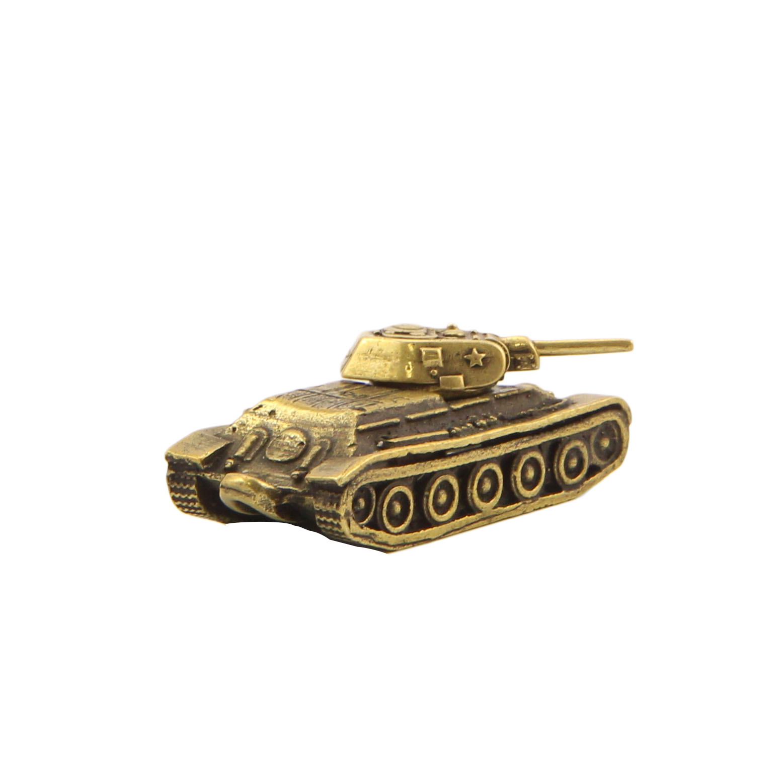 Бронзовая статуэтка Танк Т-34-57 обр. 1941 годаФото 14600-04.jpg