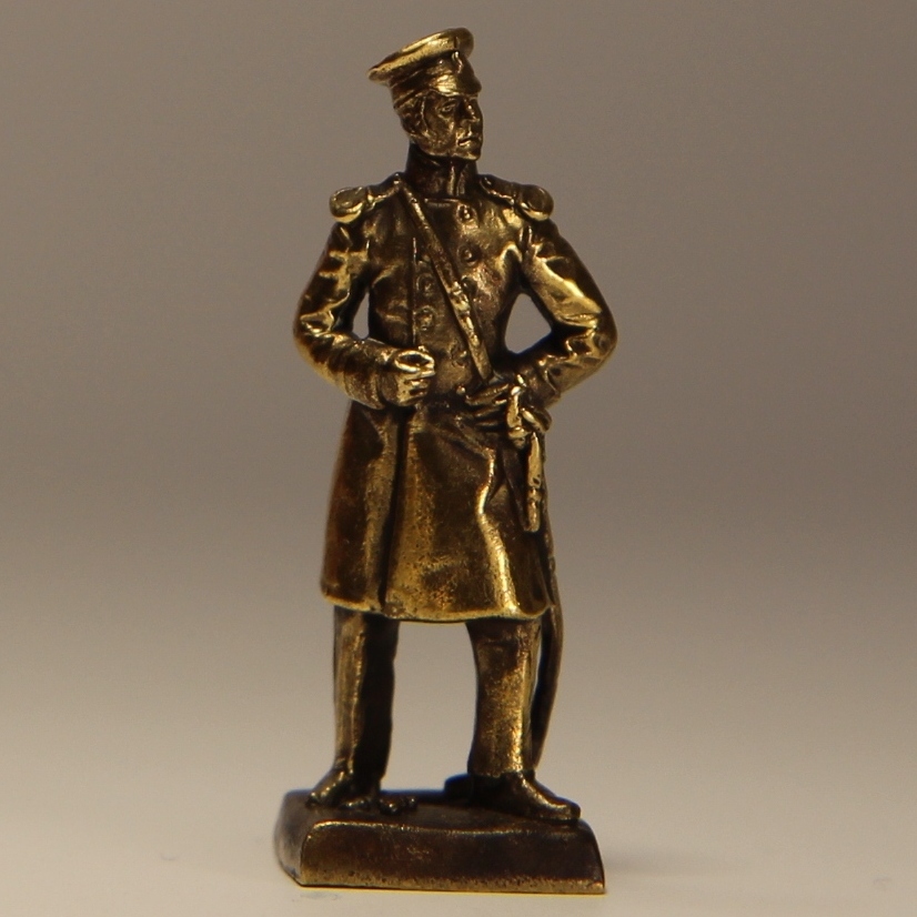 Бронзовая статуэтка Офицер флота (серия РИА 1853-1856 гг..)Фото 14671-02.jpg