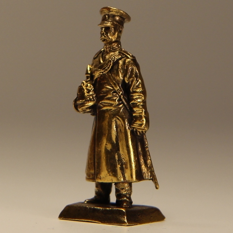 Бронзовая статуэтка Офицер пехотного полка (серия РИА 1853-1856 гг..)