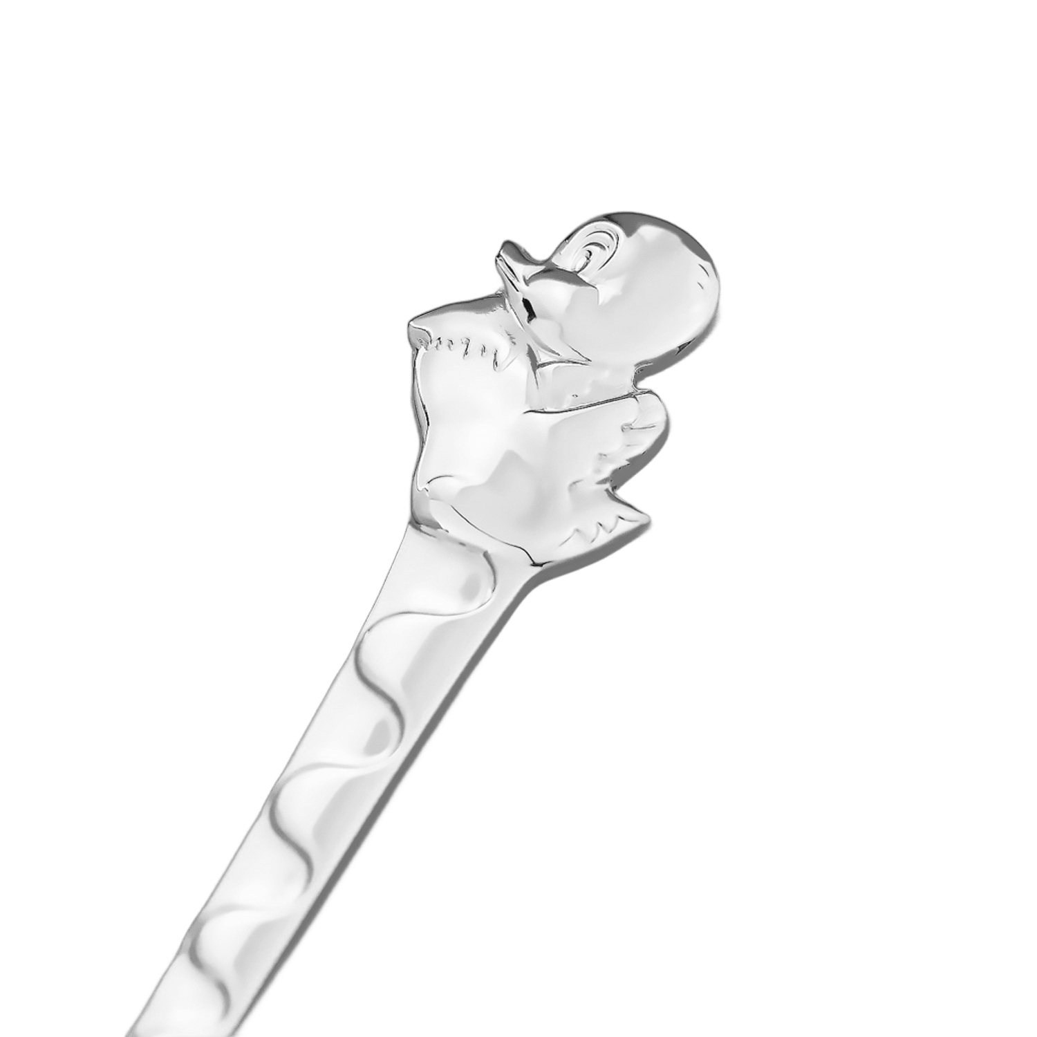 Серебряная детская ложка DoDo УтенокФото 14706-02.jpg