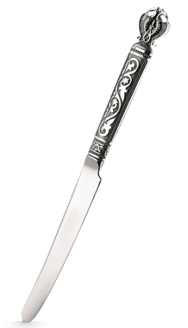 Серебряный столовый нож Русь Былинная