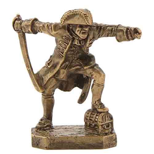 Бронзовая статуэтка Пират на сундуке с саблей (серия Пираты)Фото 15047-01.jpg
