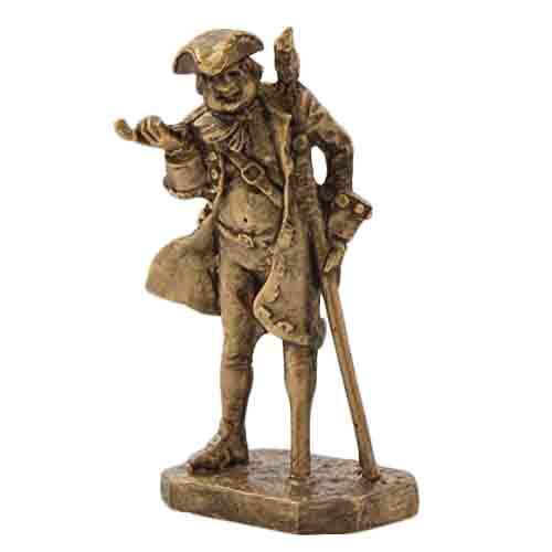 Бронзовая статуэтка Пират одноногий Джон Сильвер (серия Пираты 2)Фото 15049-01.jpg