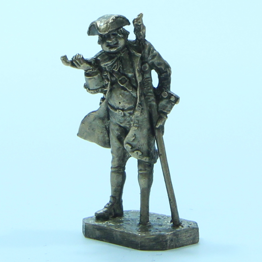 Бронзовая статуэтка Пират одноногий Джон Сильвер (серия Пираты 2)