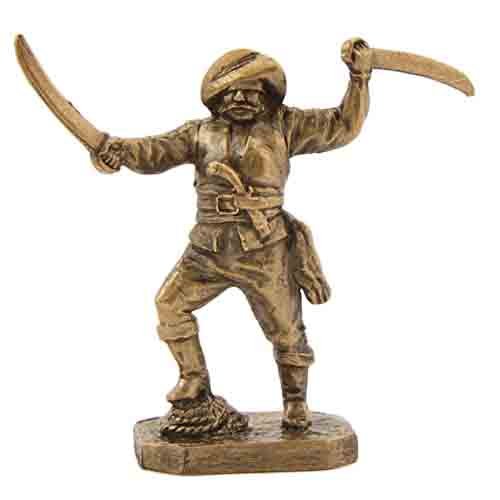 Бронзовая статуэтка Пират с двумя кинжалами (серия Пираты)