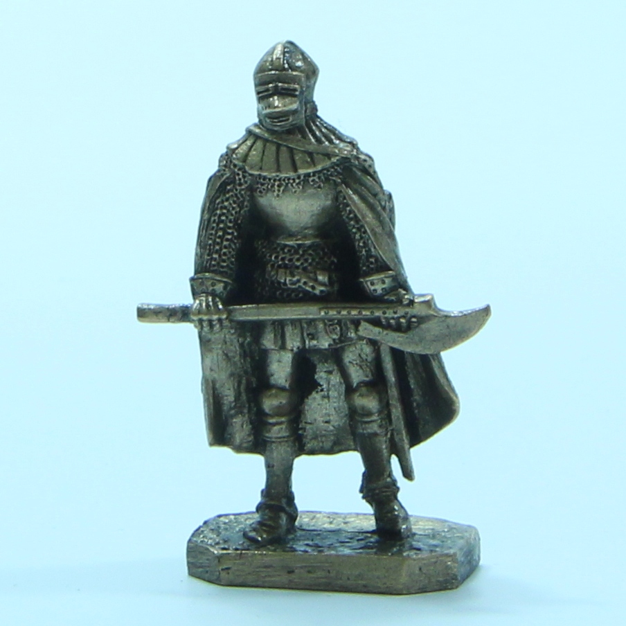 Бронзовая статуэтка Рыцарь c топором (серия Грюнвальд. Польское войско)
